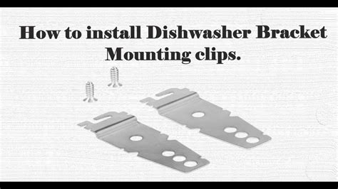 metal clip bracket|dishwasher mounting clips home depot.